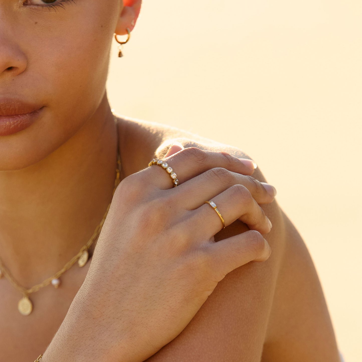 Beaded Sparkly Ring